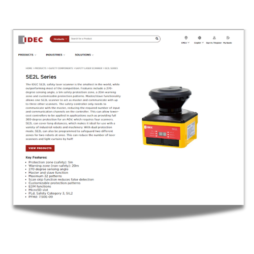 Sicherheits-Laserscanner  SE2L